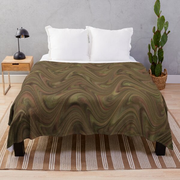 Item preview, Marbling Abstract Brown Green designed and sold by ArtbyDebbieC.
