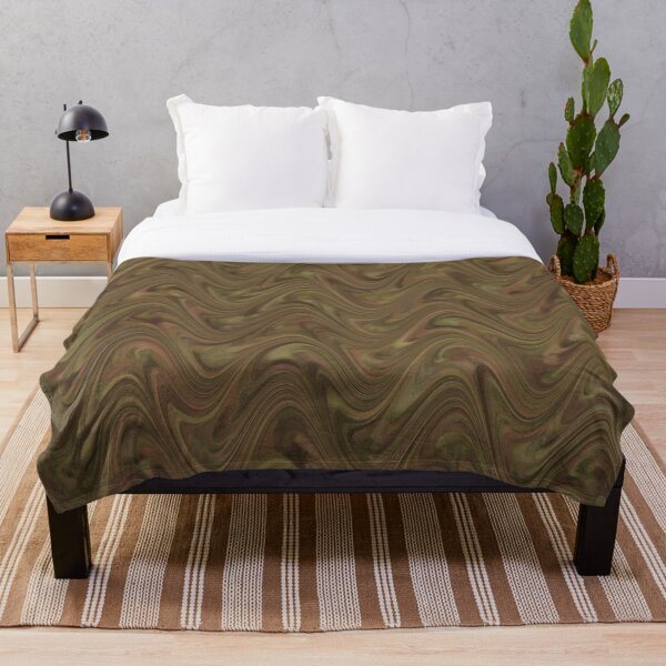 Item preview, Marbling Abstract Brown Green designed and sold by ArtbyDebbieC.