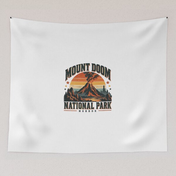 Item preview, Mount Doom National Park Mordor Lord Of The Rings Fantasy Fan designed and sold by Simsimah26Parks.
