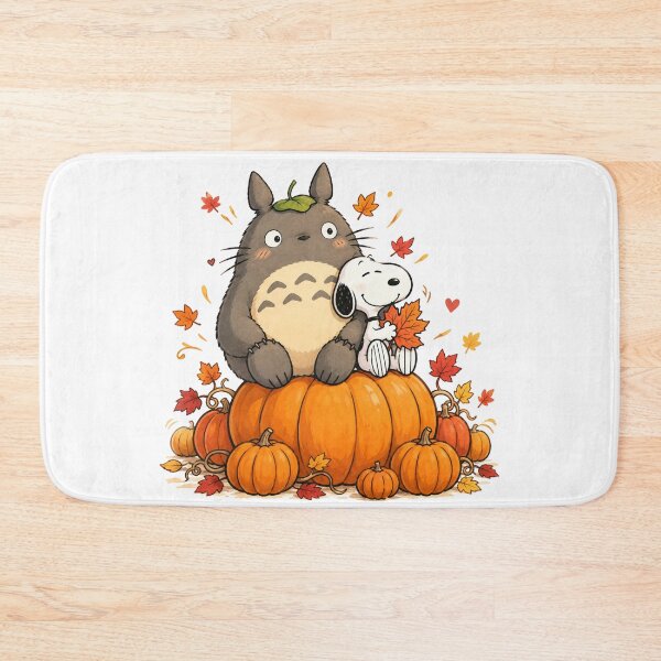 Item preview, Snoopy & Totoro Pumpkin Patch designed and sold by COFFEEWITHARTS.