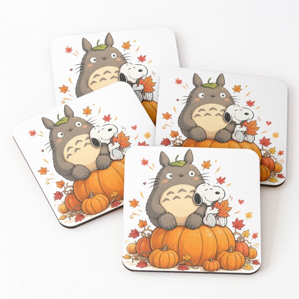 Item preview, Snoopy & Totoro Pumpkin Patch designed and sold by COFFEEWITHARTS.