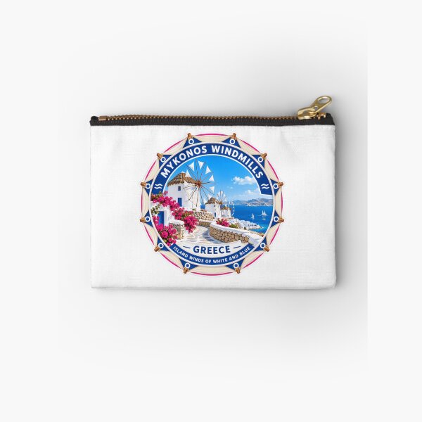 Item preview, Mykonos Windmills Greece Island Winds Of White And Blue Greek Travel Vacation Souvenir designed and sold by Star3NowForMe.