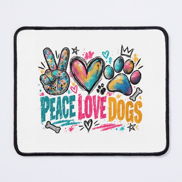 Item preview, Peace Love Dogs Dog Lover Pet Owner Canine Mom Dad designed and sold by RetroMini2026.
