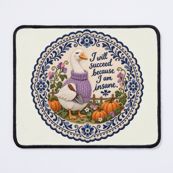 Item preview, Porch Goose Fall Season I Will Succeed Because I Am Insane designed and sold by SunfullyYours.