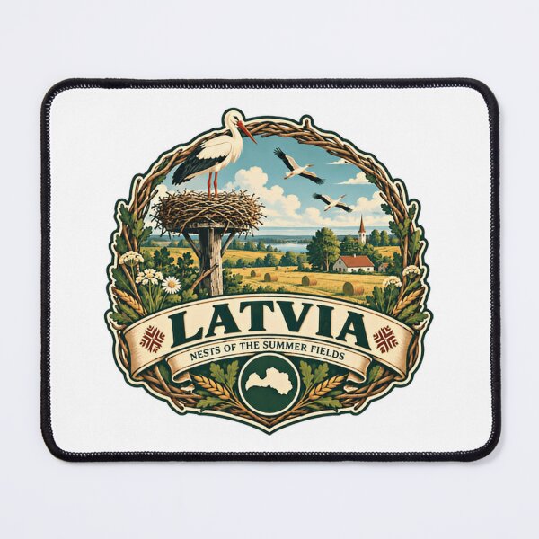 Item preview, Latvia Nests Of The Summer Fields Latvian European Travel Souvenir designed and sold by Star3NowForMe.