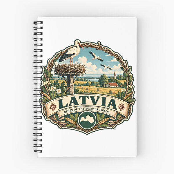 Item preview, Latvia Nests Of The Summer Fields Latvian European Travel Souvenir designed and sold by Star3NowForMe.