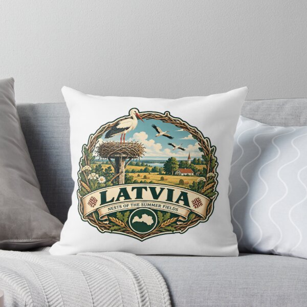 Item preview, Latvia Nests Of The Summer Fields Latvian European Travel Souvenir designed and sold by Star3NowForMe.