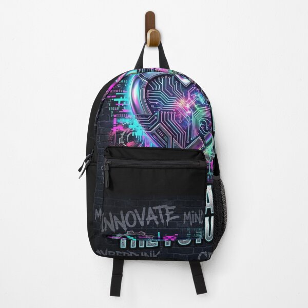 Item preview, Innovate The Future - Retro Cyberpunk Chrome Heart Streetwear designed and sold by Noah-Gallery.