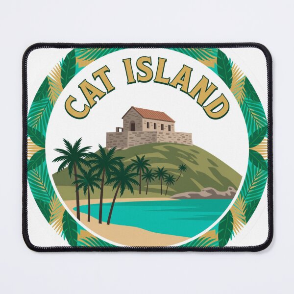 Item preview, Cat Island Bahamas Sticker designed and sold by Imaginarium of Chaos falcon88 .