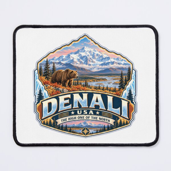 Item preview, Denali USA The High One Of The North Alaskan National Park Mountain Wildlife Traveler designed and sold by Star3NowForMe.