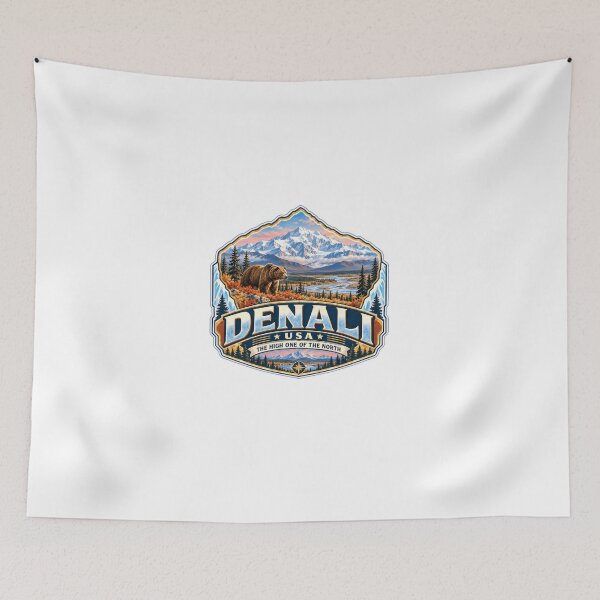 Item preview, Denali USA The High One Of The North Alaskan National Park Mountain Wildlife Traveler designed and sold by Star3NowForMe.