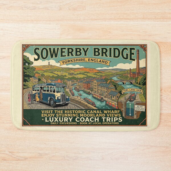 Item preview, Sowerby Bridge, Yorkshire Travel Poster designed and sold by ArtworkNorth.