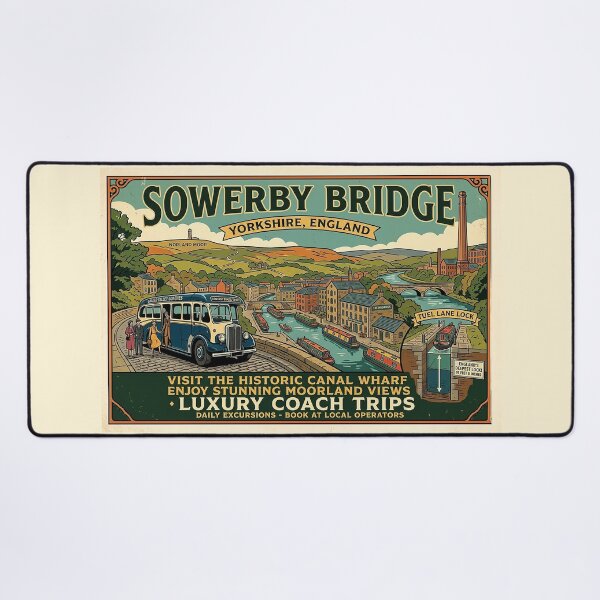 Item preview, Sowerby Bridge, Yorkshire Travel Poster designed and sold by ArtworkNorth.
