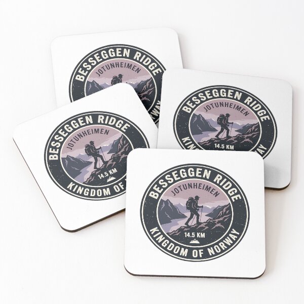 Item preview, Besseggen Ridge Hiking Adventure Norway Badge designed and sold by ForRealSerial.