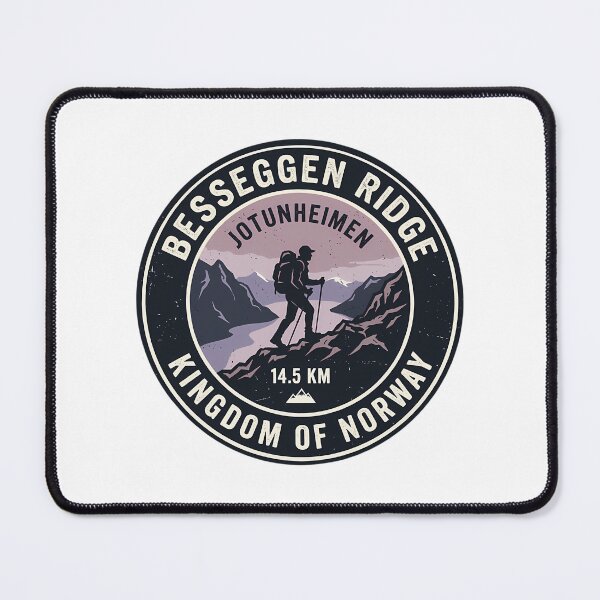Item preview, Besseggen Ridge Hiking Adventure Norway Badge designed and sold by ForRealSerial.