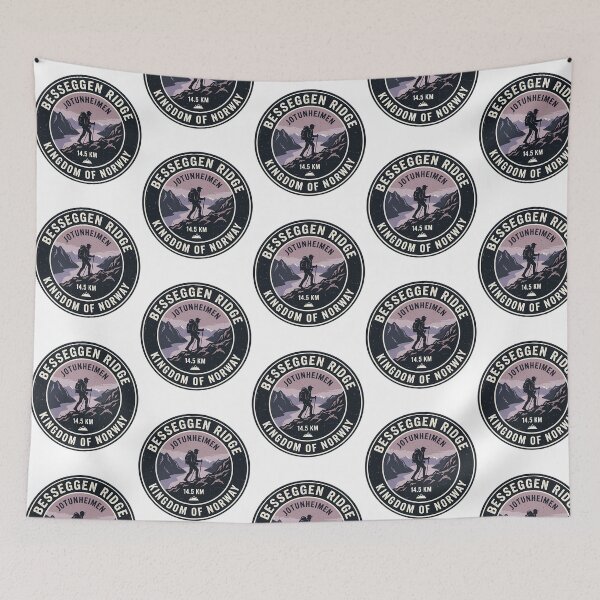 Item preview, Besseggen Ridge Hiking Adventure Norway Badge designed and sold by ForRealSerial.