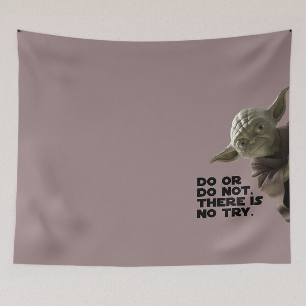 Item preview, Do or do not, there is no try. Funny Sci-Fi Meme designed and sold by knappidesign.