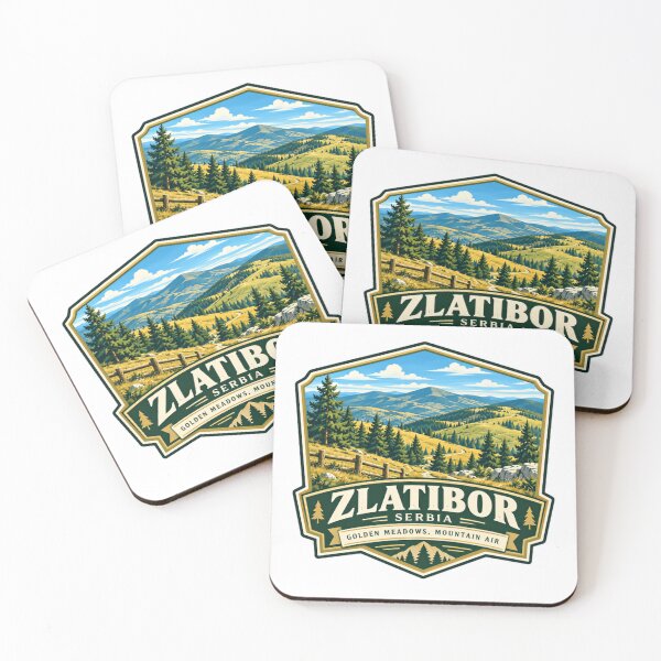 Item preview, Zlatibor Serbia Golden Meadows, Mountain Air Serbian Travel Destination Souvenir designed and sold by Star3NowForMe.