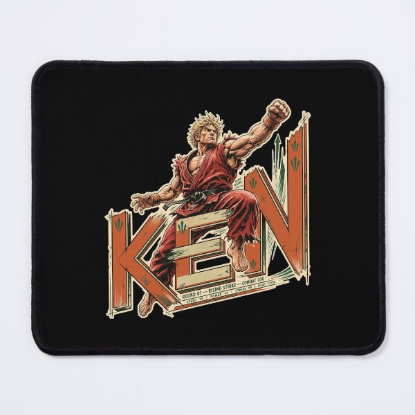 Item preview, Ken Masters Street Fighter Design, Ken Master of Flame Artwork, Street Fighter Ken Graphic, Ken Hadoken Shoryuken, World Warrior, Fighting Game Art, Martial Arts Gamer Gift, Capcom Fan Art designed and sold by Typologystudios.