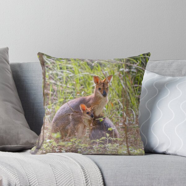 Item preview, Mother Wallaby and Joey in the Australian bush designed and sold by Cornishinoz.