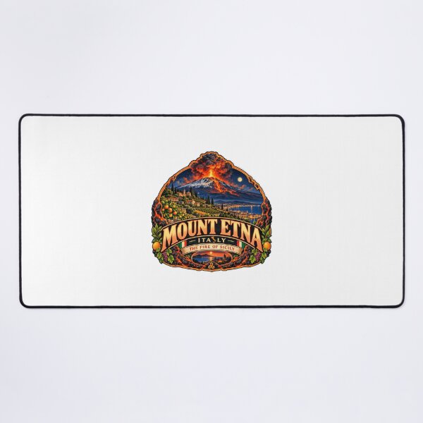 Item preview, Mount Etna Italy The Fire Of Sicily Volcano Sicilian Travel Souvenir designed and sold by Star3NowForMe.