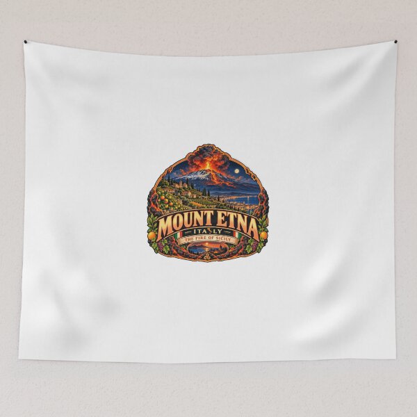 Item preview, Mount Etna Italy The Fire Of Sicily Volcano Sicilian Travel Souvenir designed and sold by Star3NowForMe.