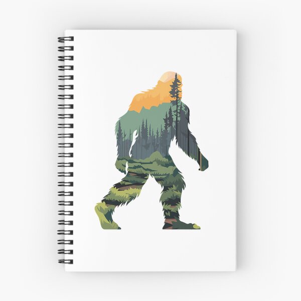 Item preview, Bigfoot Silhouette With Scenic Forest  Mountain Sunset designed and sold by ForRealSerial.
