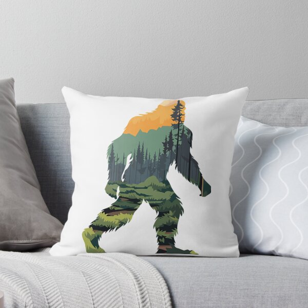 Item preview, Bigfoot Silhouette With Scenic Forest  Mountain Sunset designed and sold by ForRealSerial.