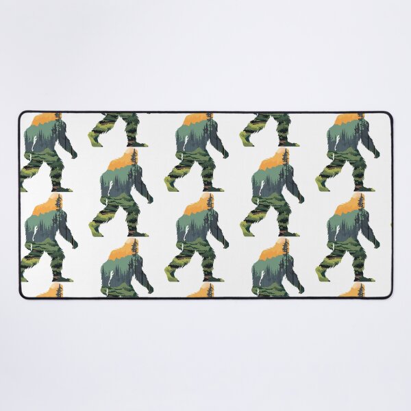 Item preview, Bigfoot Silhouette With Scenic Forest  Mountain Sunset designed and sold by ForRealSerial.