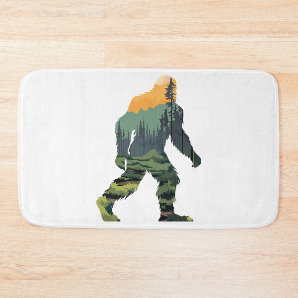 Item preview, Bigfoot Silhouette With Scenic Forest  Mountain Sunset designed and sold by ForRealSerial.