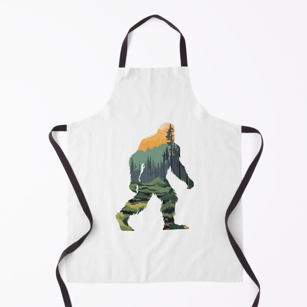 Item preview, Bigfoot Silhouette With Scenic Forest Mountain Sunset designed and sold by ForRealSerial.