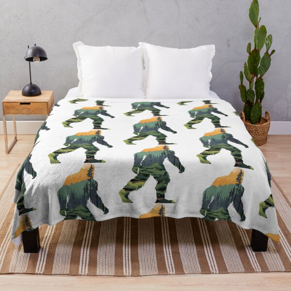 Item preview, Bigfoot Silhouette With Scenic Forest  Mountain Sunset designed and sold by ForRealSerial.