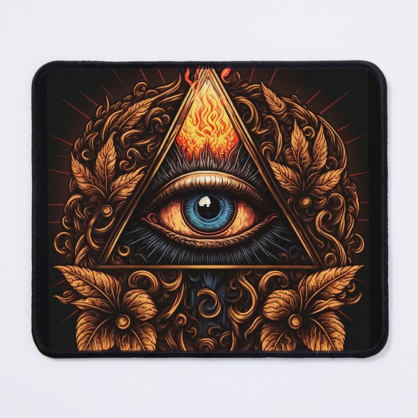 Item preview, Illuminati All-Seeing Eye - Mystic Fire Pyramid designed and sold by Ravendge.