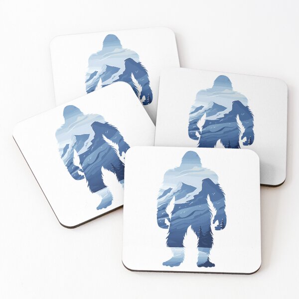 Item preview, Bigfoot Yeti Mountain Silhouette Sasquatch Nature Design designed and sold by ForRealSerial.