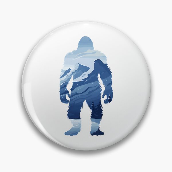 Item preview, Bigfoot Yeti Mountain Silhouette Sasquatch Nature Design designed and sold by ForRealSerial.