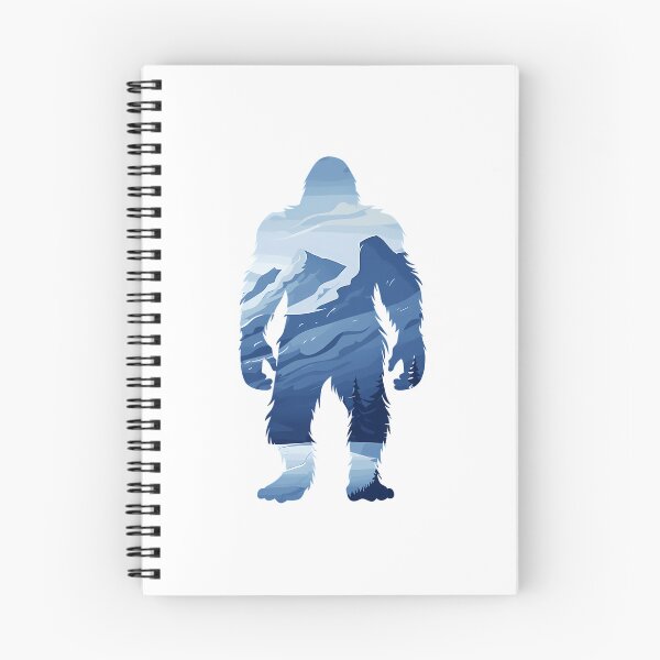 Item preview, Bigfoot Yeti Mountain Silhouette Sasquatch Nature Design designed and sold by ForRealSerial.