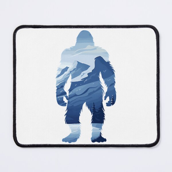 Item preview, Bigfoot Yeti Mountain Silhouette Sasquatch Nature Design designed and sold by ForRealSerial.