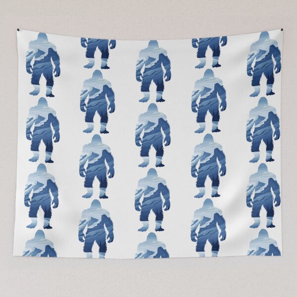 Item preview, Bigfoot Yeti Mountain Silhouette Sasquatch Nature Design designed and sold by ForRealSerial.