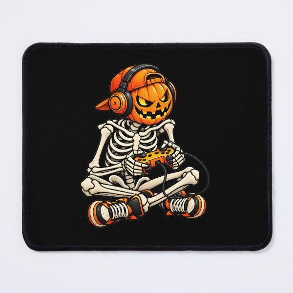 Item preview, Gamer Skeleton Pumpkin Head Halloween Fun designed and sold by Dmo3HarkoArt.