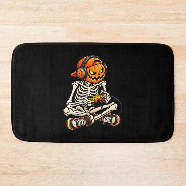 Item preview, Gamer Skeleton Pumpkin Head Halloween Fun designed and sold by Dmo3HarkoArt.