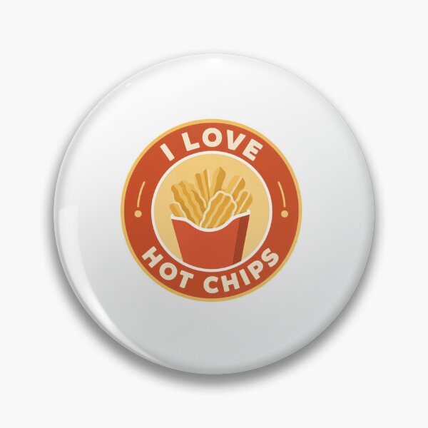 Item preview, I Love Hot Chips French Fry Lover Snack Foodie designed and sold by SkeletonsDanger.