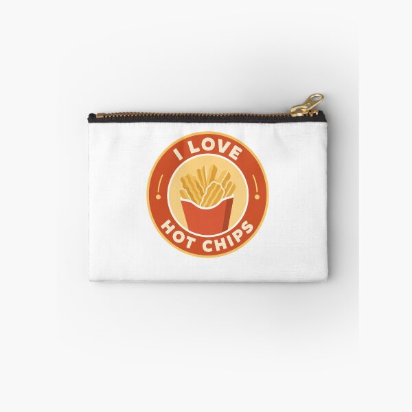 Item preview, I Love Hot Chips French Fry Lover Snack Foodie designed and sold by SkeletonsDanger.