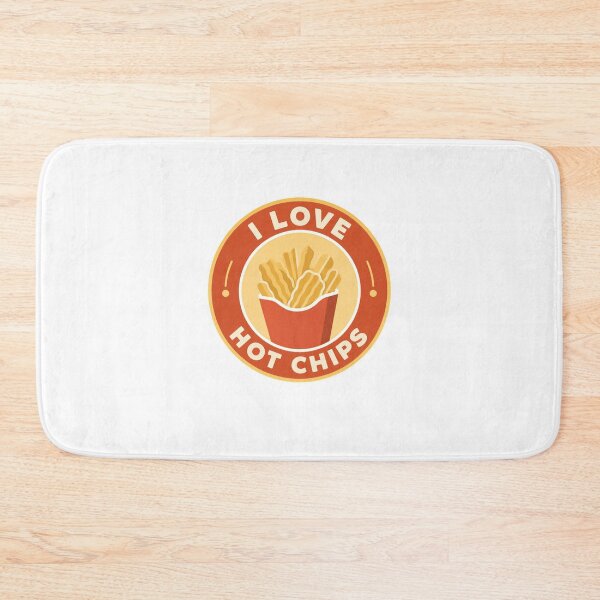 Item preview, I Love Hot Chips French Fry Lover Snack Foodie designed and sold by SkeletonsDanger.