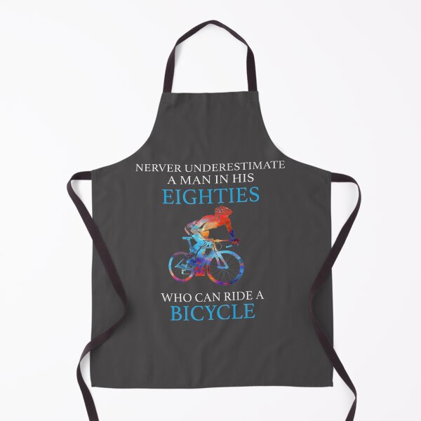 Item preview, Never Underestimate an Eighties Man Who Can Ride a Bicycle - Vintage Cycling Design designed and sold by Mohammad Alsaeed Ibrahim.