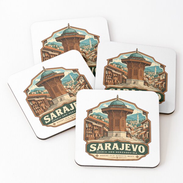 Item preview, Sarajevo Bosnia And Herzegovina Where Old Streets Meet European Travel Souvenir designed and sold by Star3NowForMe.