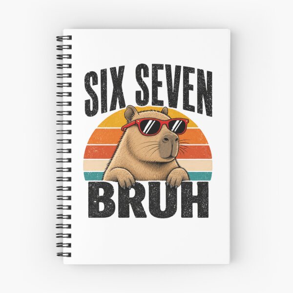 Artikelvorschau, Six Seven Bruh Capybara Meme Internet Culture Lover entworfen und verkauft von RetroMini2026.
