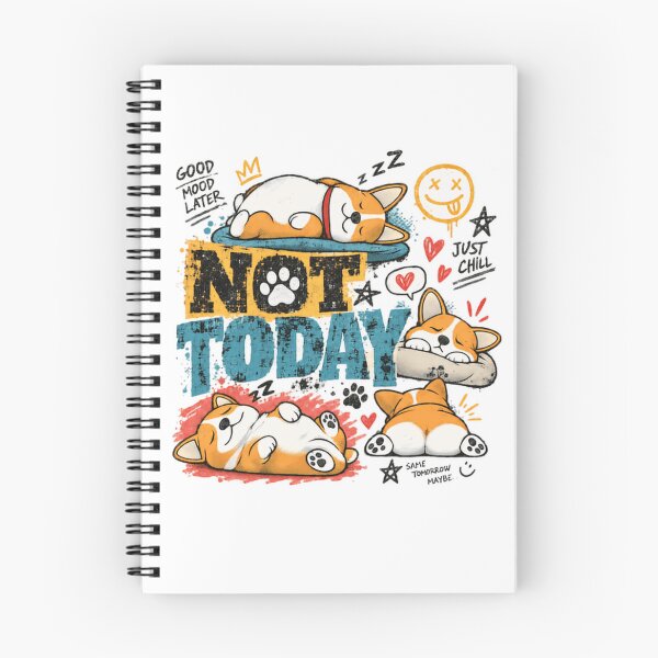 Item preview, Not Today Corgi Lazy Dog Lover Mood designed and sold by RetroMini2026.