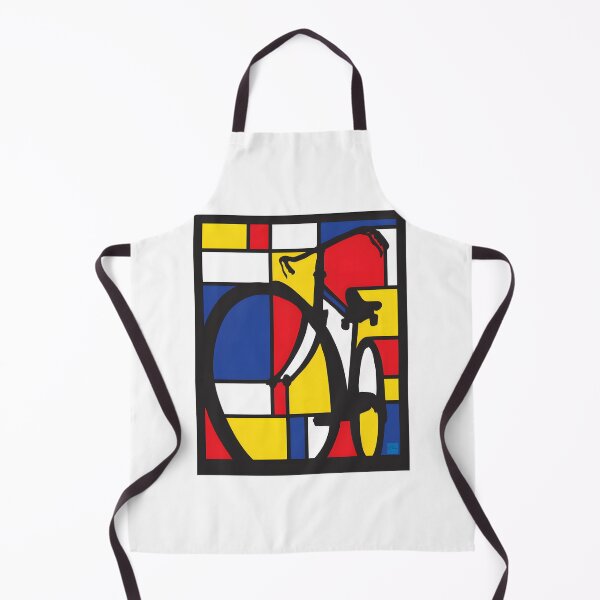 Item preview, Mondrian Style Bicycle Art with Geometric Color Blocks designed and sold by Mohammad Alsaeed Ibrahim.