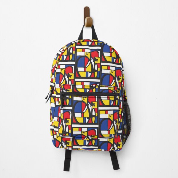 Item preview, Mondrian Style Bicycle Art with Geometric Color Blocks designed and sold by Mohammad Alsaeed Ibrahim.