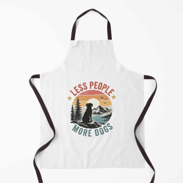 Item preview, Less People More Dogs Dog Lover Outdoors Nature Mountain Hiking Camping Pet Owner designed and sold by HumansStuck12.